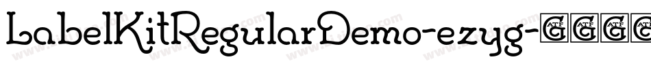 LabelKitRegularDemo-ezyg字体转换 LabelKitRegularDemo-ezyg字体转换