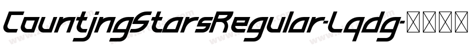CountingStarsRegular-Lqdg字体转换