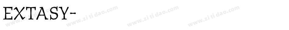 EXTASY字体转换