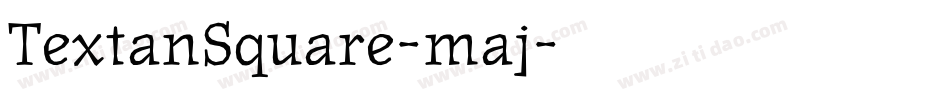 TextanSquare-maj字体转换