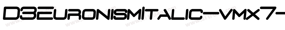D3EuronismItalic-vmx7字体转换