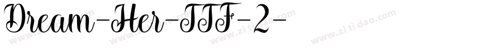 Dream-Her-TTF-2字体转换
