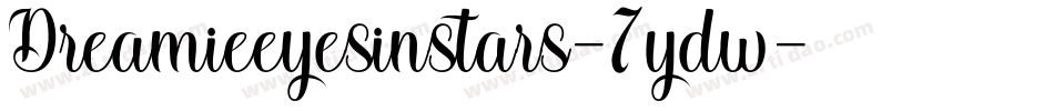 Dreamieeyesinstars-7ydw字体转换
