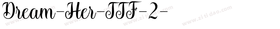 Dream-Her-TTF-2字体转换