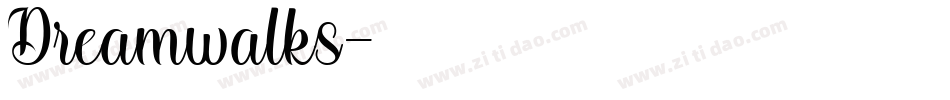 Dreamwalks字体转换