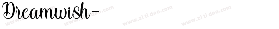 Dreamwish字体转换