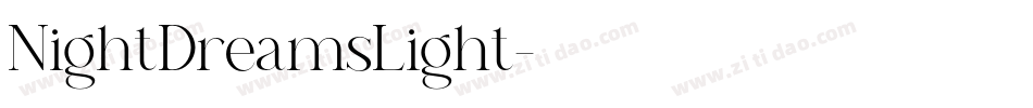 NightDreamsLight字体转换