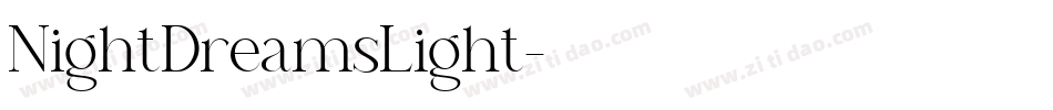 NightDreamsLight字体转换