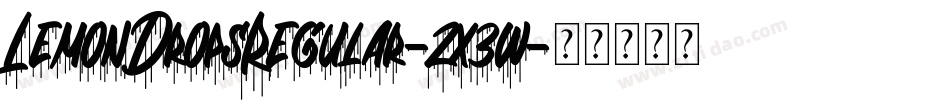 LemonDropsRegular-zx3w字体转换