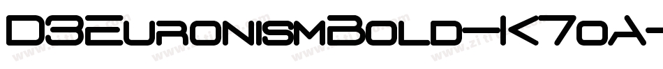 D3EuronismBold-K7oA字体转换