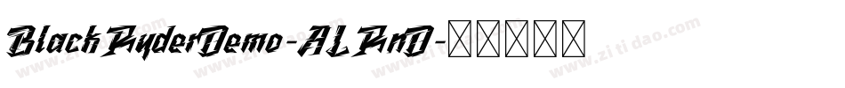 BlackRyderDemo-ALRnD字体转换