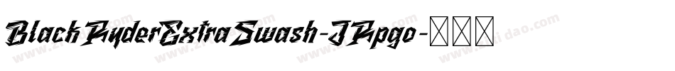 BlackRyderExtraSwash-JRpgo字体转换