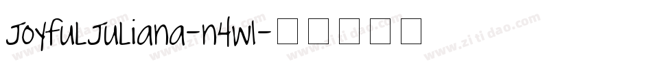 JoyfulJuliana-n4w1字体转换