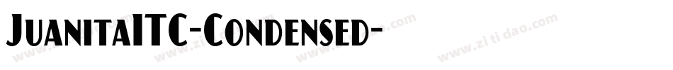JuanitaITC-Condensed字体转换