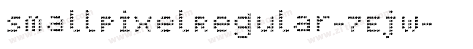 SmallPixelRegular-7Ejw字体转换