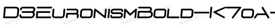 D3EuronismBold-K7oA字体转换