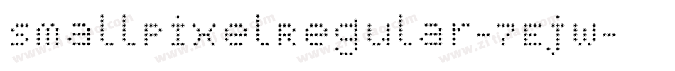 SmallPixelRegular-7Ejw字体转换