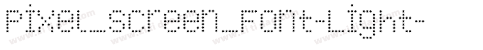 Pixel_Screen_Font-Light字体转换