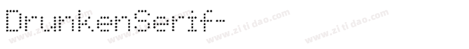 DrunkenSerif字体转换
