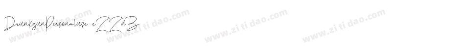 DrunkgunPersonaluse-eZZdB字体转换