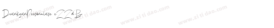 DrunkgunPersonaluse-eZZdB字体转换