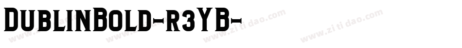 DublinBold-r3YB字体转换