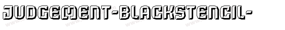 Judgement-BlackStencil字体转换