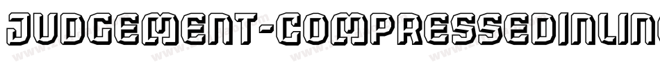 Judgement-CompressedInline字体转换
