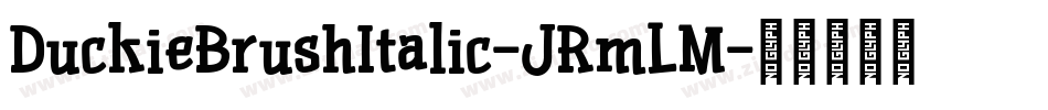 DuckieBrushItalic-JRmLM字体转换