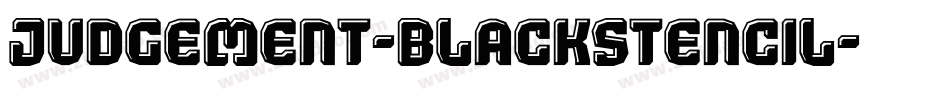 Judgement-BlackStencil字体转换