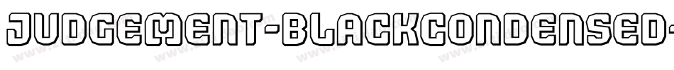 Judgement-BlackCondensed字体转换
