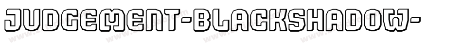 Judgement-BlackShadow字体转换