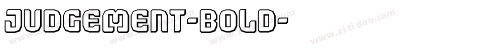 Judgement-Bold字体转换
