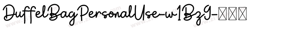DuffelBagPersonalUse-w1Bz9字体转换