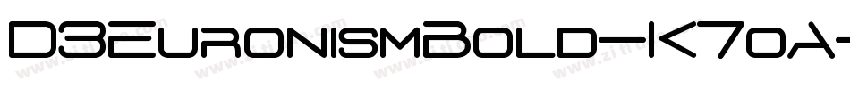 D3EuronismBold-K7oA字体转换