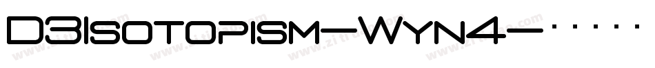 D3Isotopism-Wyn4字体转换