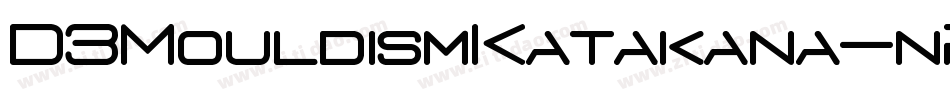 D3MouldismKatakana-nRWR字体转换