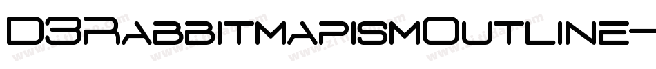 D3RabbitmapismOutline-8Mn2字体转换