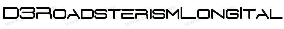 D3RoadsterismLongItalic-lgoZ字体转换