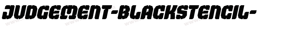 Judgement-BlackStencil字体转换