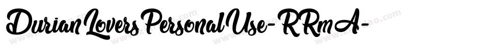 DurianLoversPersonalUse-RRmA字体转换