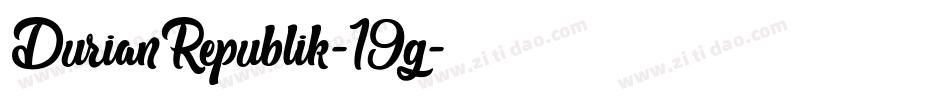 DurianRepublik-19g字体转换