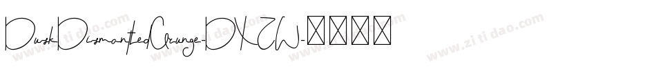 DuskDismantledGrunge-DXZW字体转换