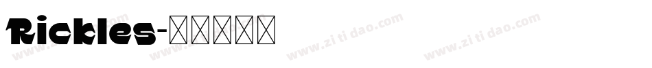 Rickles字体转换