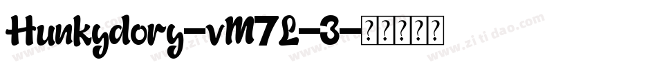 Hunkydory-vM7L-3字体转换