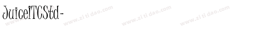 JuiceITCStd字体转换