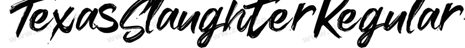 TexasSlaughterRegular-BeDx字体转换