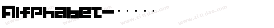 Alfphabet字体转换