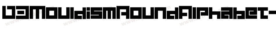 D3MouldismRoundAlphabet-1GAj字体转换