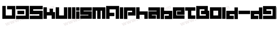 D3SkullismAlphabetBold-d9wE字体转换